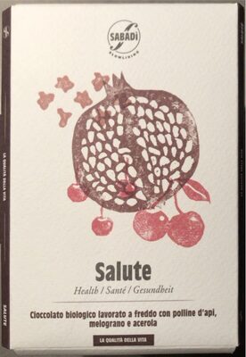 Cioccolato biologico Salute front packaging
