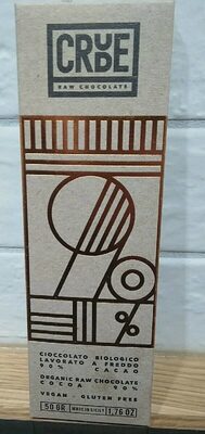 Organic raw chocolate cocoa 90%