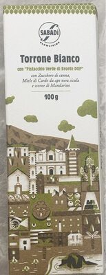 Torrone Bianco con “Pistacchio Verde di Bronte DOP”