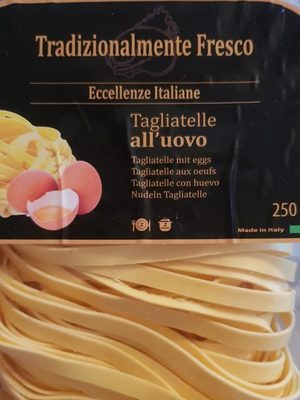 Tagliatelles all'uovo front packaging