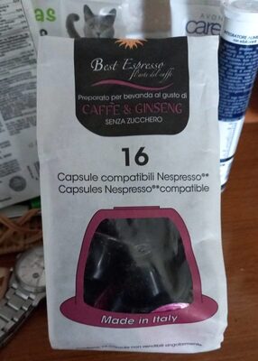 Caffè ginseng front packaging