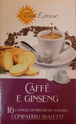 Caffè e ginseng front packaging