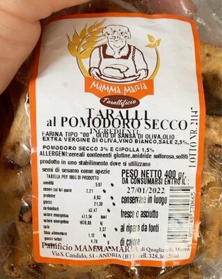 Taralli front packaging