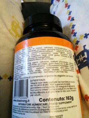 Glucosamine ingredients label