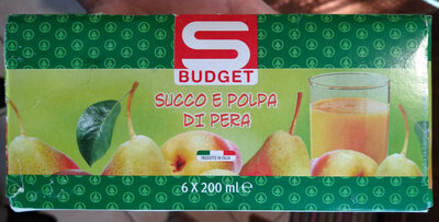Succo e polpa di pera