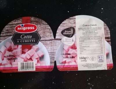 Cotto a cubetti front packaging