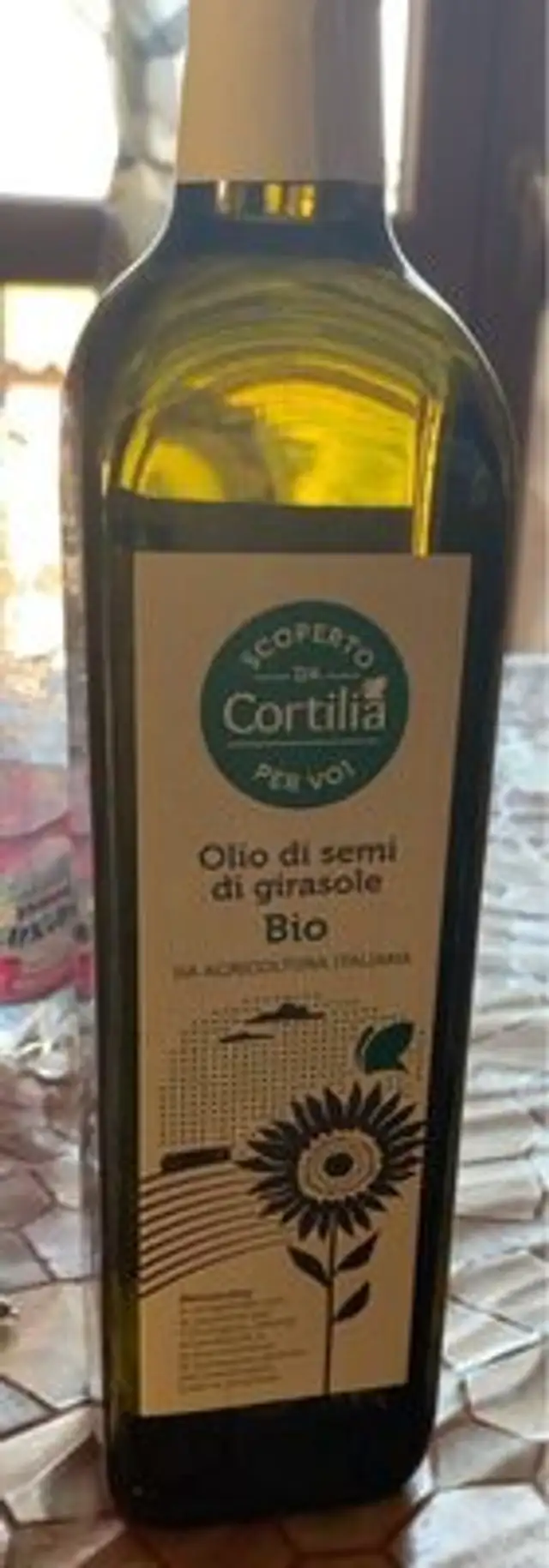 Olio semi di girasole front packaging