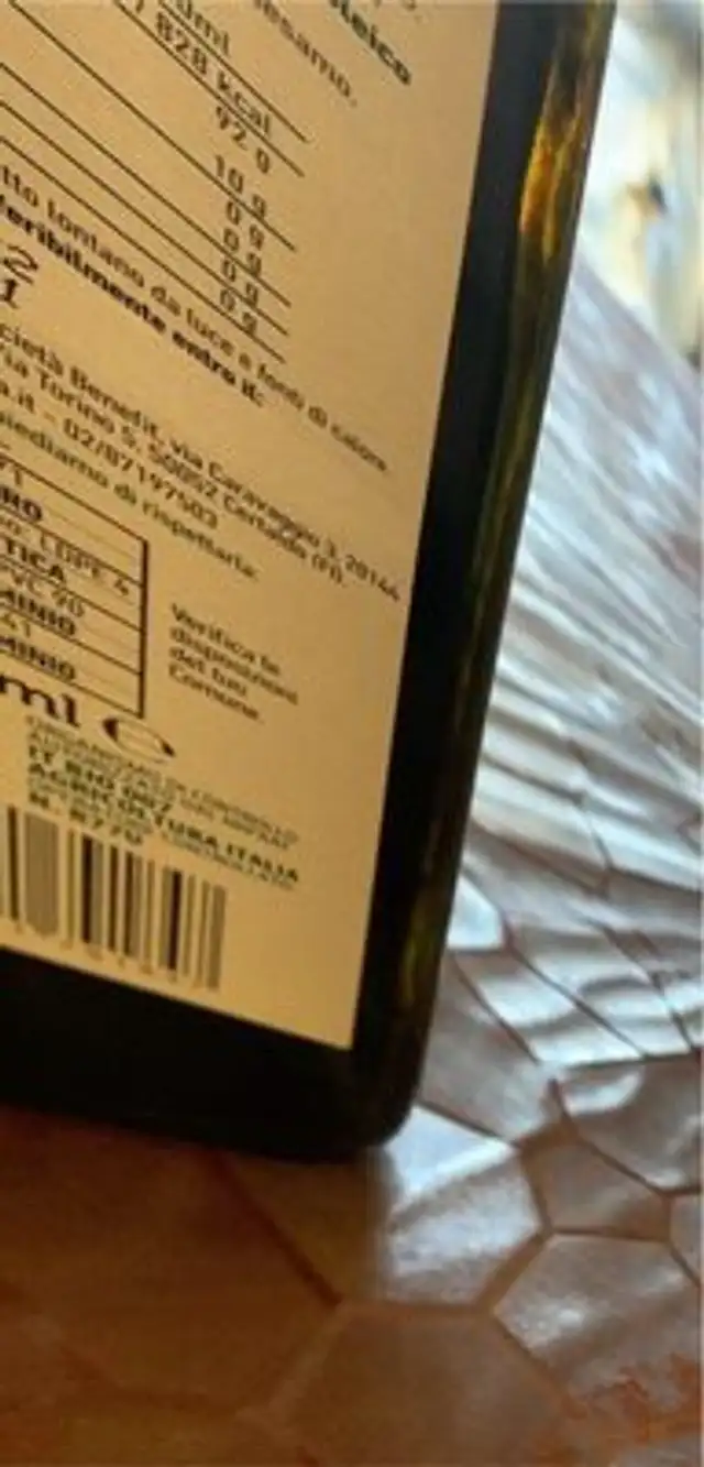 Olio semi di girasole nutrition facts table