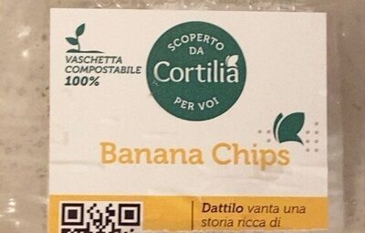 Banana chips front packaging