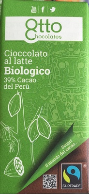 Cioccolato al latte biologico