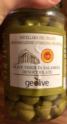 Olive verdi in salamoia denocciolate