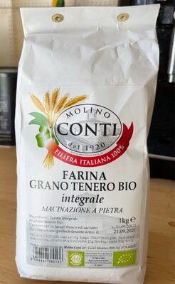 Farina grano tenero bio integrale front packaging