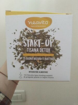 Tisana detox Start Up front packaging
