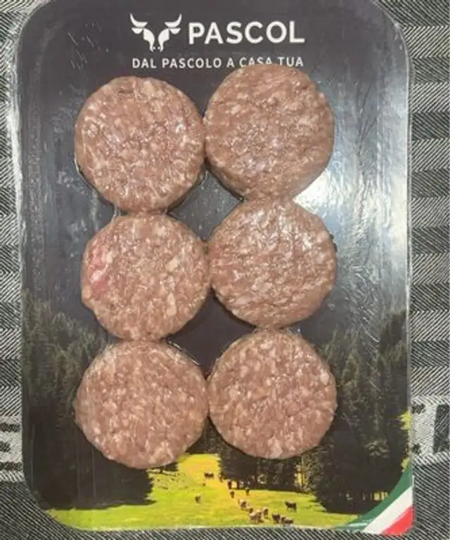 Mini burger front packaging
