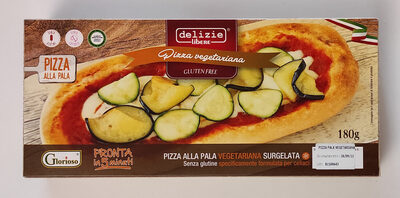 Pizza alla pala vegetariana front packaging