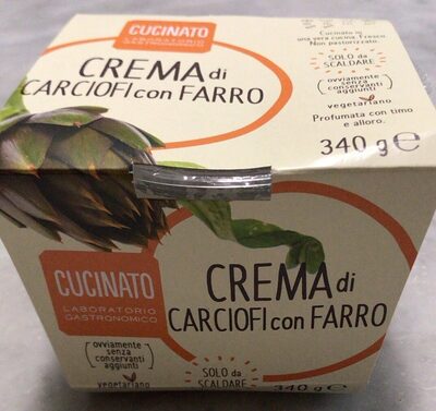 Crema di carciofi con farro