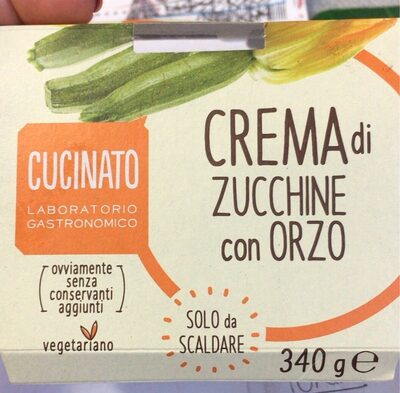 crema di zucchine con orzo