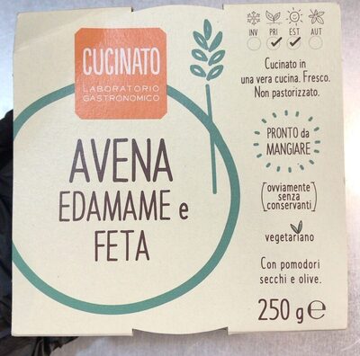 Avena edamame e feta