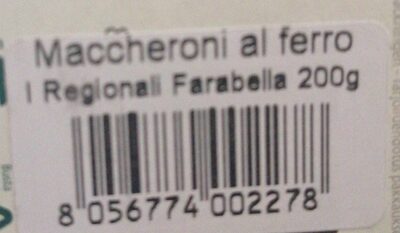 Maccheroni al ferro front packaging