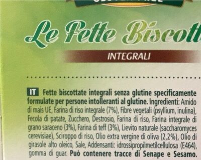 Fette biscottate integral