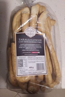 taralli lunghi con semi di finocchio