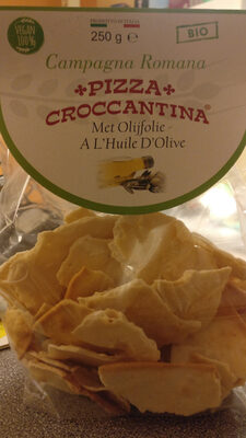 Pizza croquante front packaging