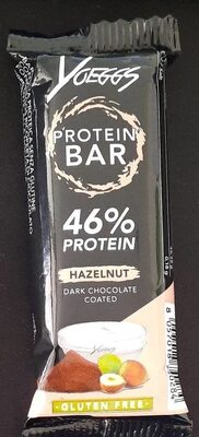 Yoeggs protein bar hazelnut front packaging