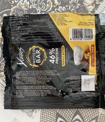 Yoeggs protein bar front packaging