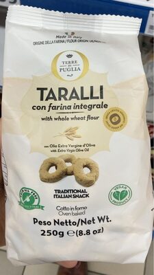 Taralli con farina integrale