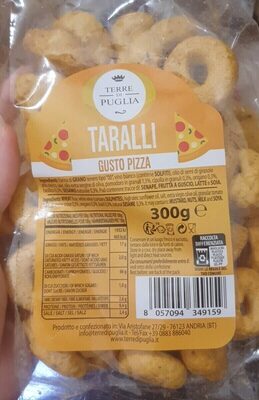 Taralli gusto pizza front packaging