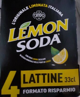 Lemon soda front packaging