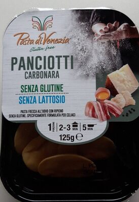 Panciotti Carbonara senza glutine front packaging
