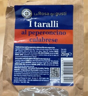 I taralli al peperoncino calabrese