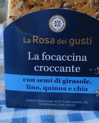 La focaccina croccante front packaging