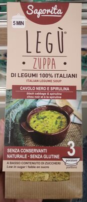Zuppa cavolo nero e spirulina