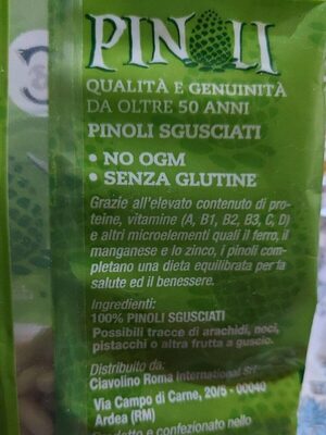 Pinoli front packaging