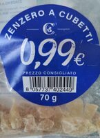 Zenzero a cubetti