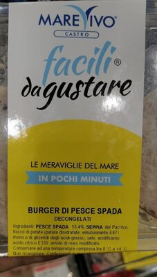 Burger di pesce spada