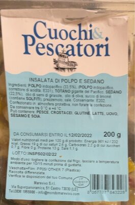 Insalata di polpo e sedano