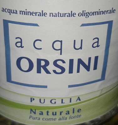 Acqua oligominerale naturale