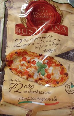 Focaccia Romana base para pizza front packaging