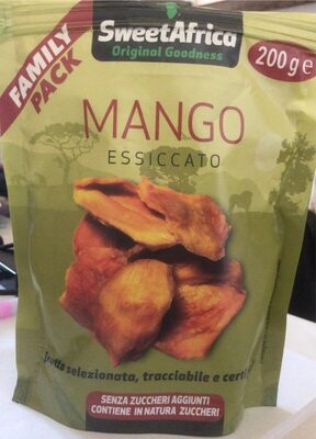 Mango essiccato front packaging