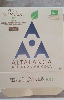 Torta di nocciole BIO front packaging