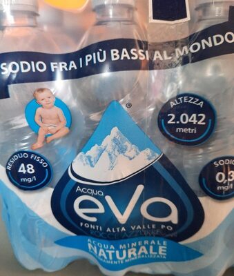 Acqua minerale front packaging