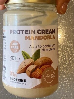 Protein cream mandorla front packaging
