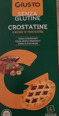 Crostatine senza glutine front packaging