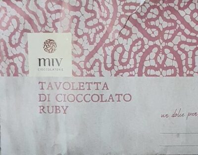 Tavoletta di cioccolato ruby