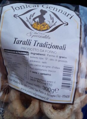 Taralli tradizionali front packaging