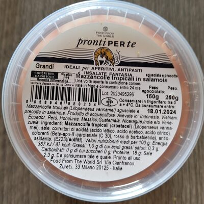 Mazzancolle tropicali in salamoia