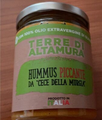 Hummus piccante da “cece della murgia”